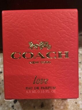 COACH "love" Eau de Parfum EDP Perfume Mini Splash 0.15 oz/4.5 mL NEW